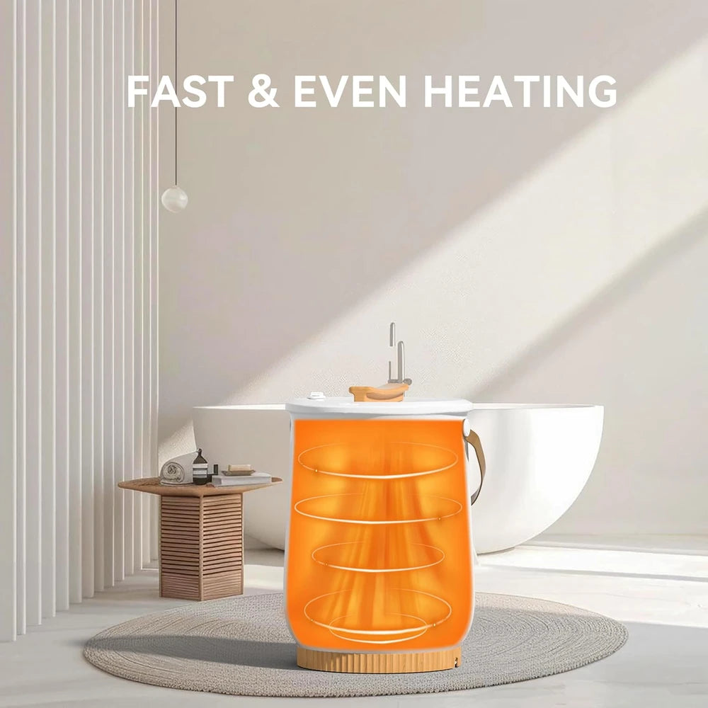 Large Heated Towel Warmer Bucket