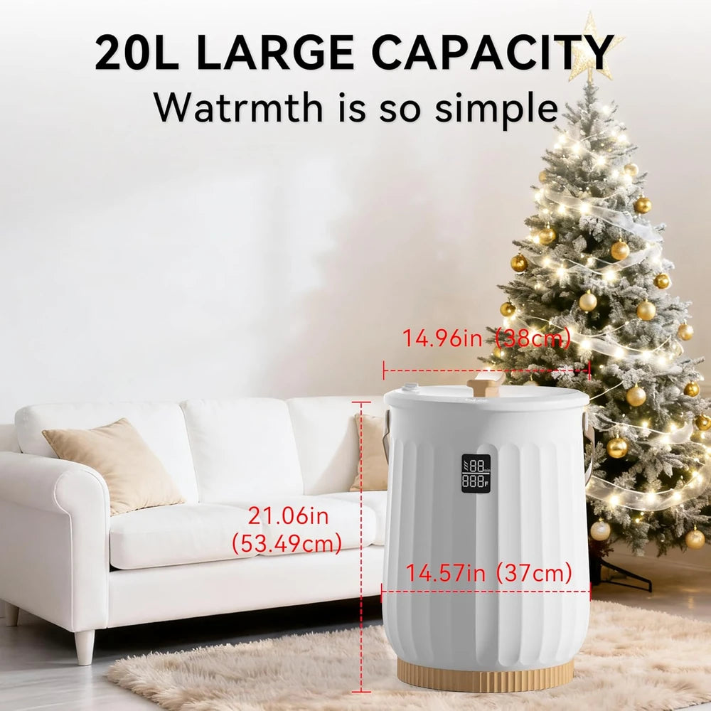 Large Heated Towel Warmer Bucket
